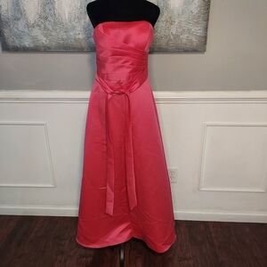Mori Lee by Madeline Gardner Strapless Pink Formal Gown/Dress